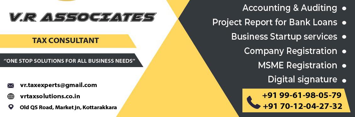 V.R ASSOCIATES and co banner