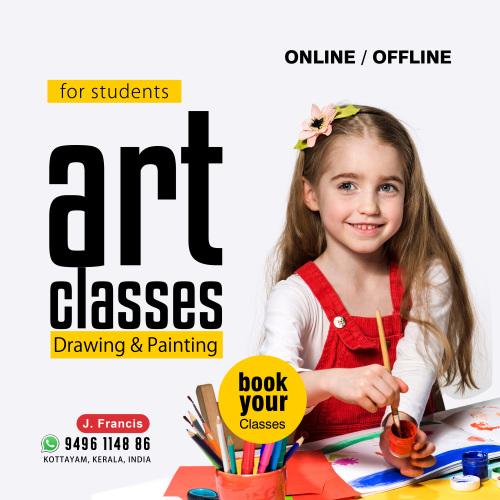 Drawing & Painting Classes. Online/ Offline. Image 2