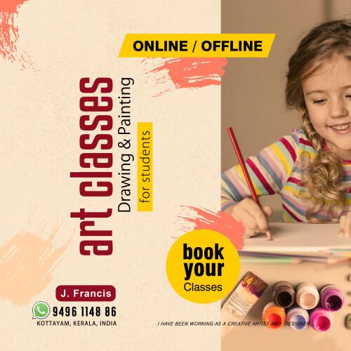 Drawing & Painting Classes. Online/ Offline. Image 3