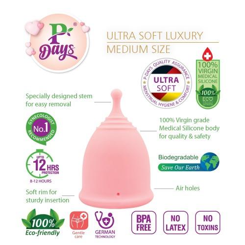 MENSTRUAL CUPS - ULTRA SOFT LUXURY MEDIUM Image 3
