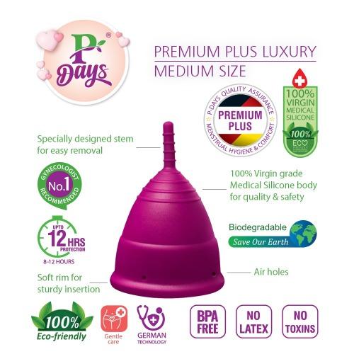 MENSTRUAL CUPS - PREMIUM PLUS LUXURY MEDIUM Image 2