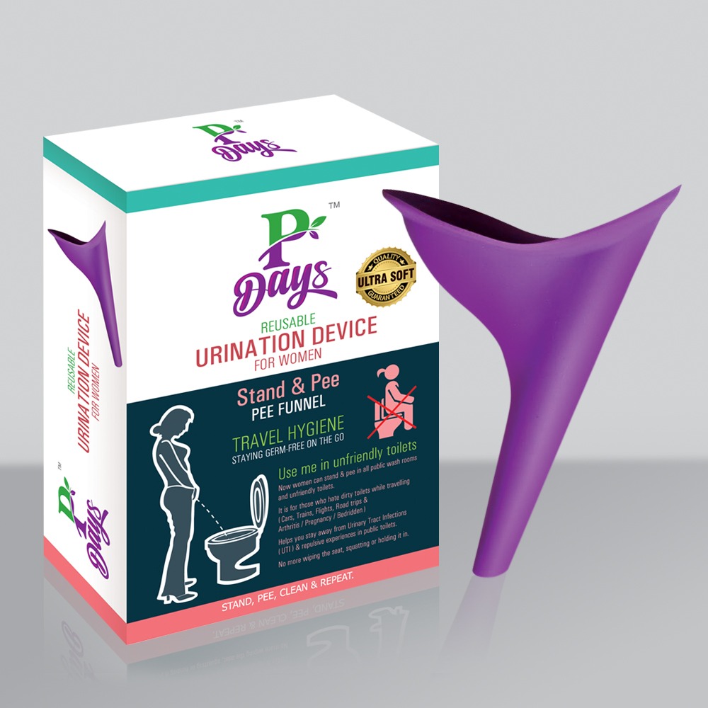 P-DAYS” PEE FUNNEL / FEMALE URINATION DEVICE (RE USABLE)