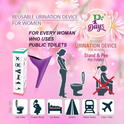 P-DAYS” PEE FUNNEL / FEMALE URINATION DEVICE (RE USABLE) Image 3