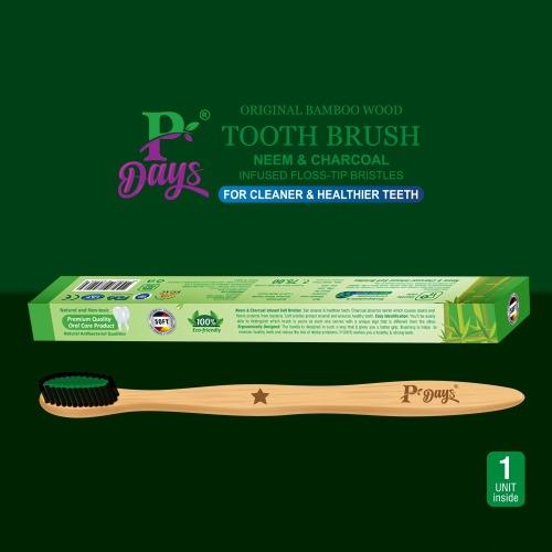 P-DAYS” HERBAL BAMBOO TOOTHBRUSH (SINGLE UNIT PACK) Image 3