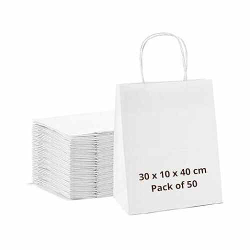 Lourdes Valley 50pcs White Paper Cover | 30 × 10 × 40 cm / 11.8 × 3.9 × 15.7 Inches Image 1