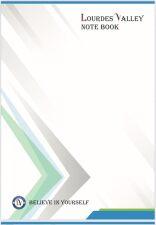 Notebook A4 Size Single Line, Laminated, for Students, 5 Pieces Set, White