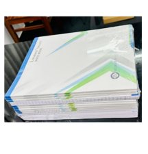 Notebook, A4 Size 21 x 29.7 cm, Unruled 140 Pages, Laminated, White, Pack of 10