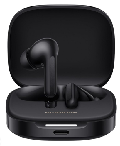 Redmi Buds 6 TWS Earbuds with Hybrid Active Noise Cancellation (IP54 Water Resistant, 42 Hours Playback, Spectre Black) Image 1