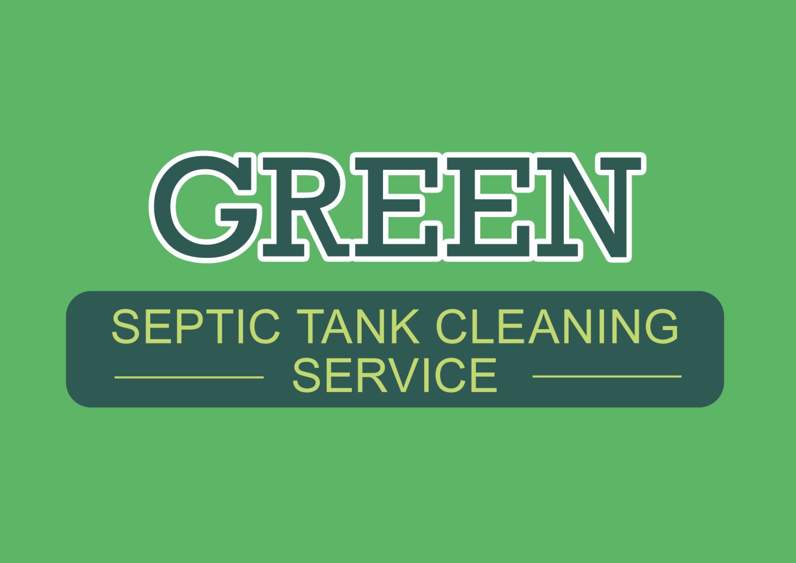 Green Septic Tank Cleaning Service