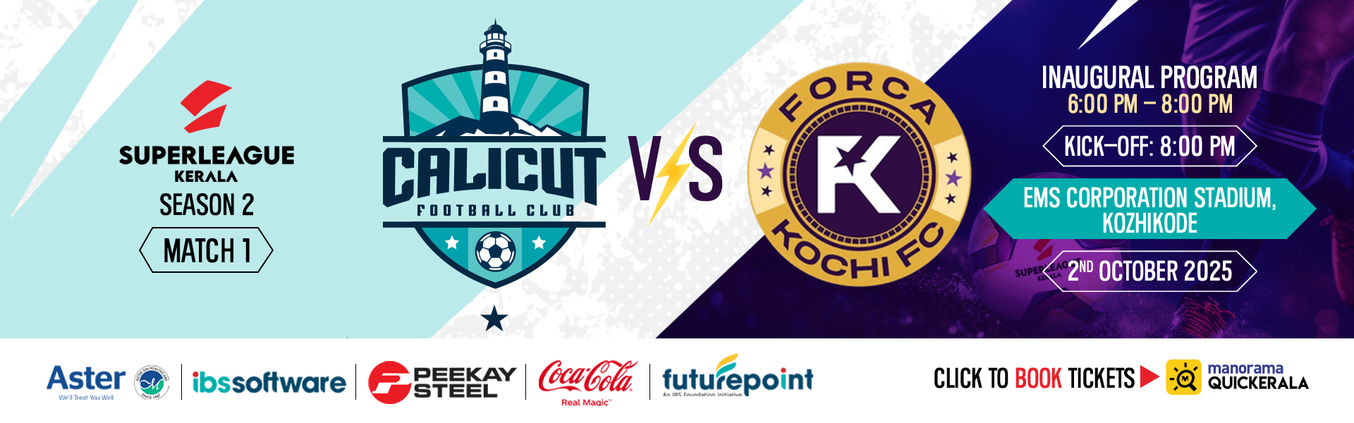 Calicut Fc Vs Forca Kochi | SLK2 M 1