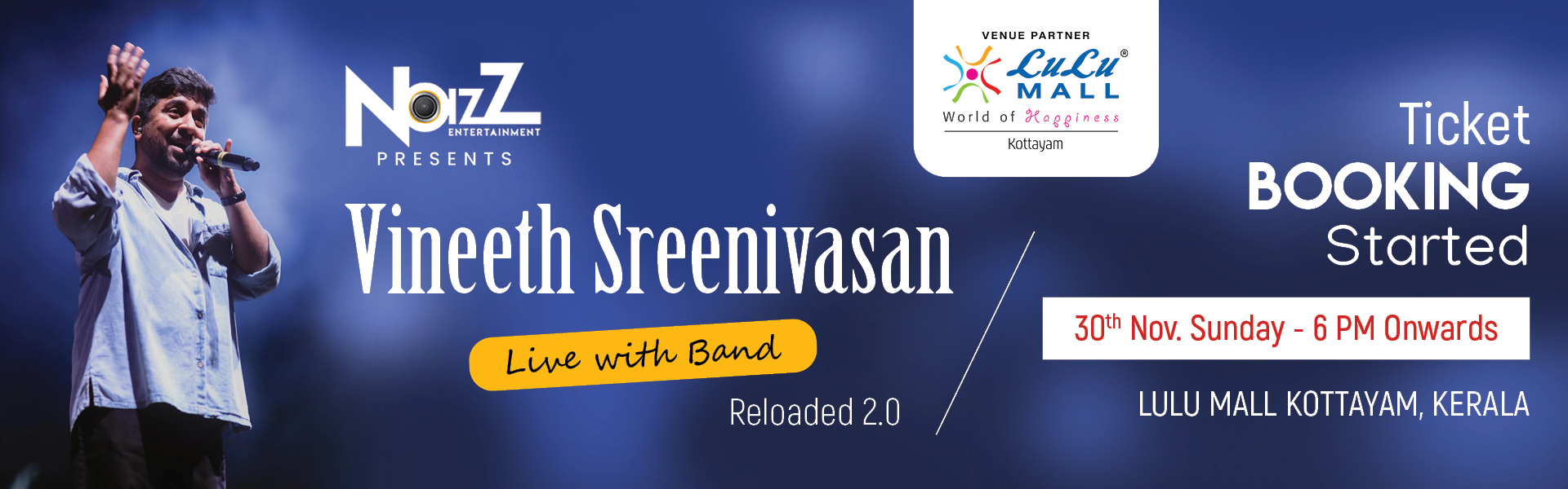 Vineeth Sreenivasan Live with Band