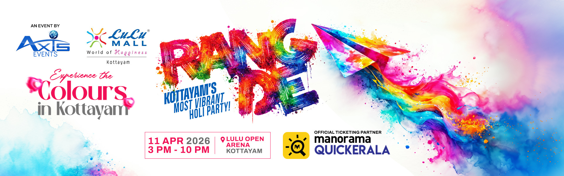 RANG DE - The Biggest Festival of Colors in Kottayam