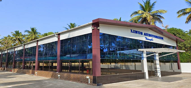 Glass Banquet Hall with Modern Elegance and Natural Beauty